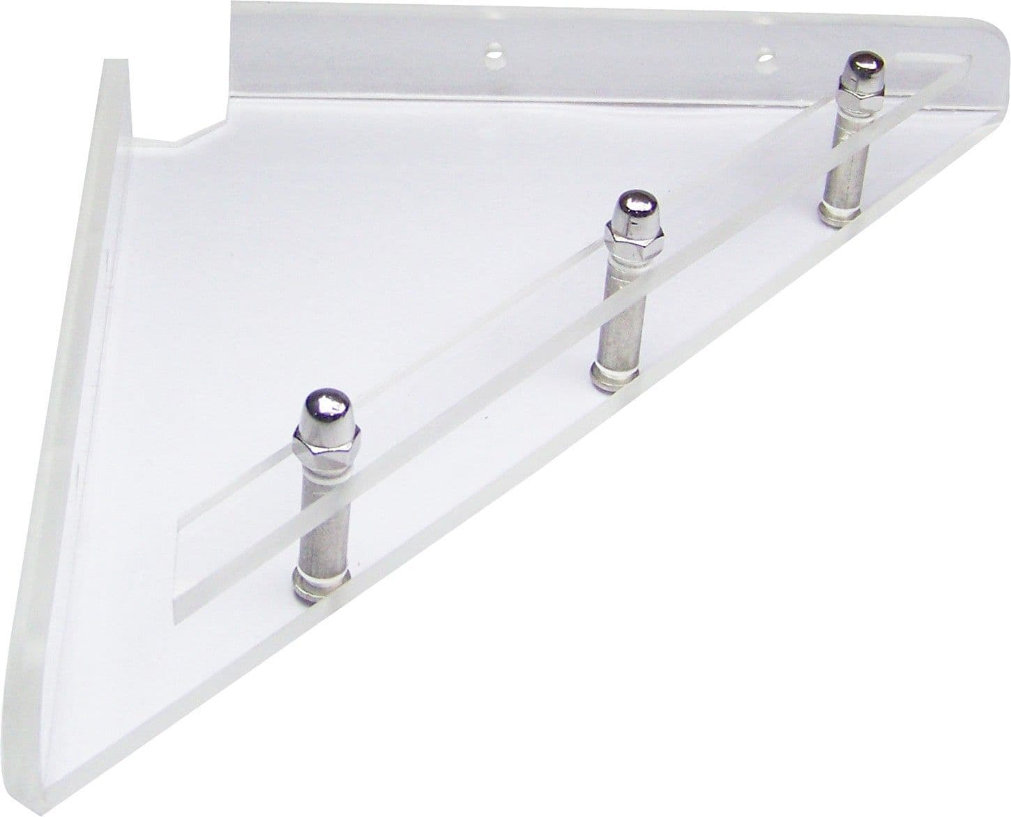 Transtal 'Triangle' Corner 8" Acrylic Wall Shelf view 2
