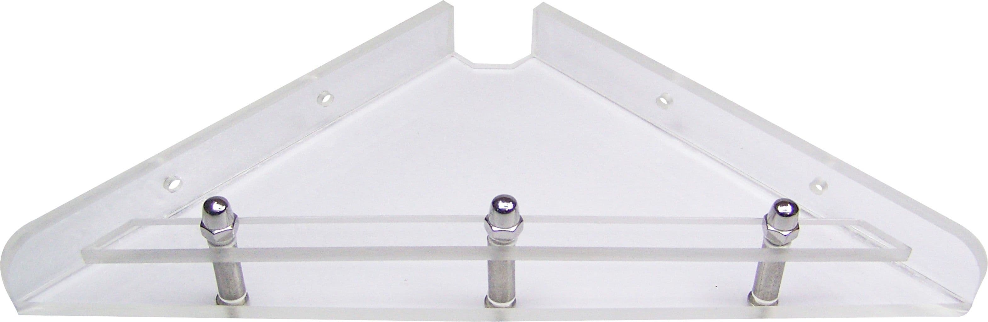 Transtal 'Triangle' Corner 8" Acrylic Wall Shelf