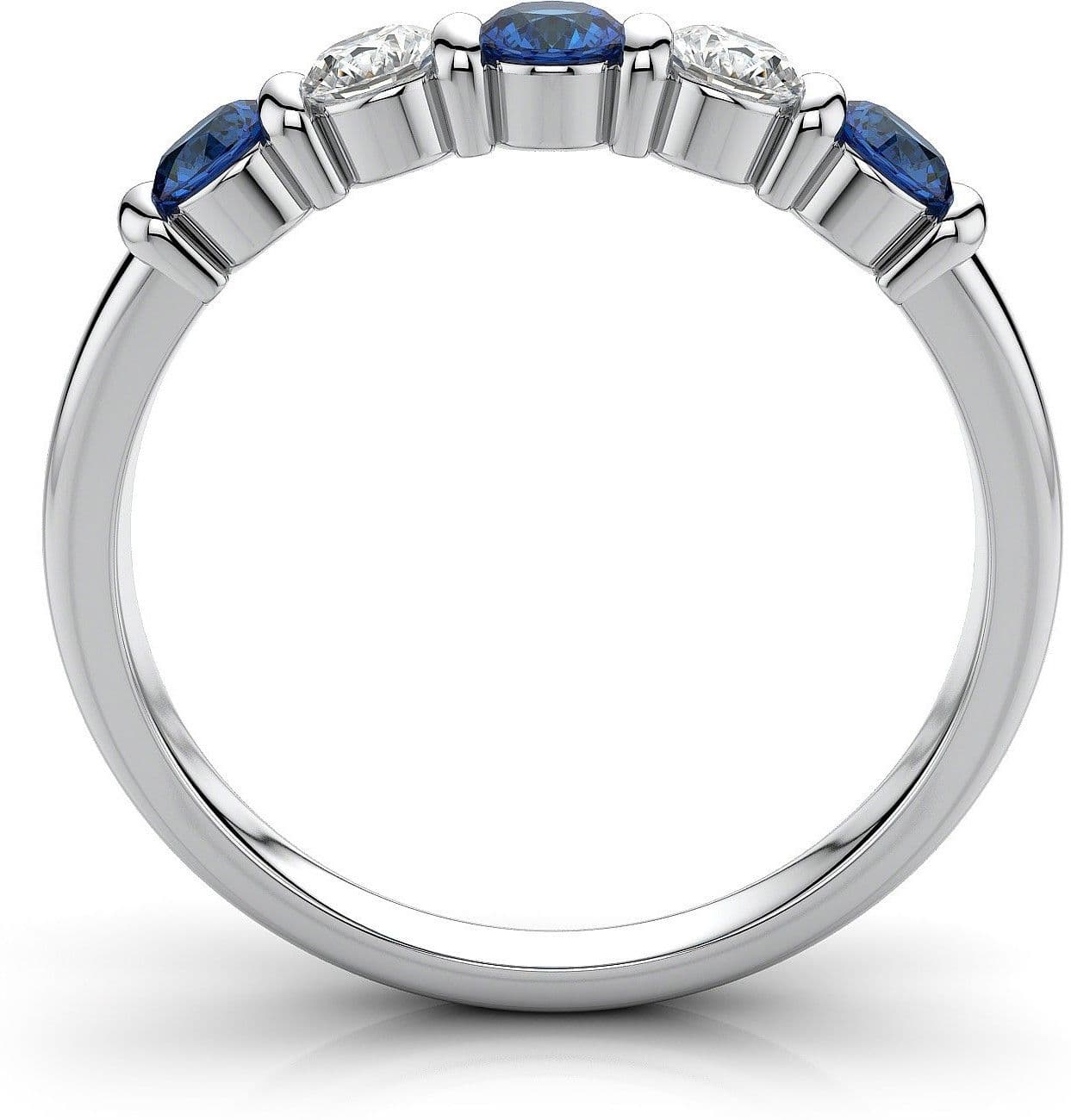Zevrr Sterling Silver Swarovski Zirconia Platinum NA K Ring view 3