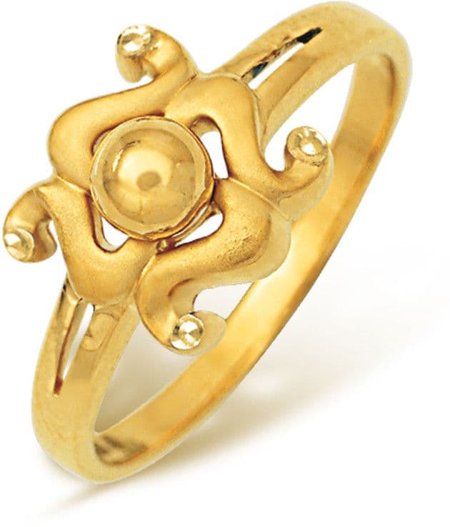 Nishtaa Yellow Gold 22 K Ring view 2
