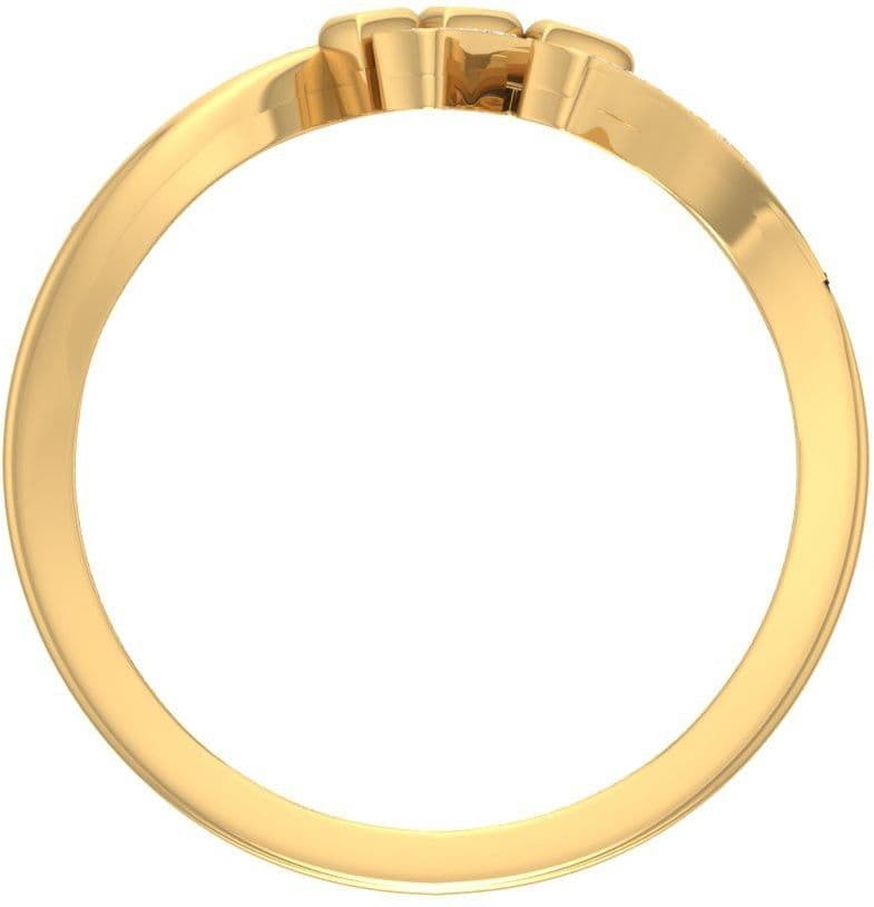 Jewels5 Anluan Yellow Gold Diamond 18 K Ring view 6
