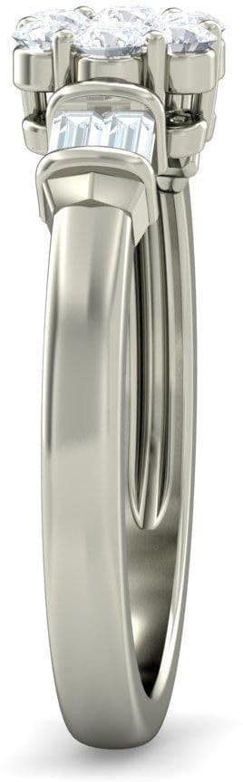 BlueStone The Aru White Gold Diamond 14 K Ring view 6
