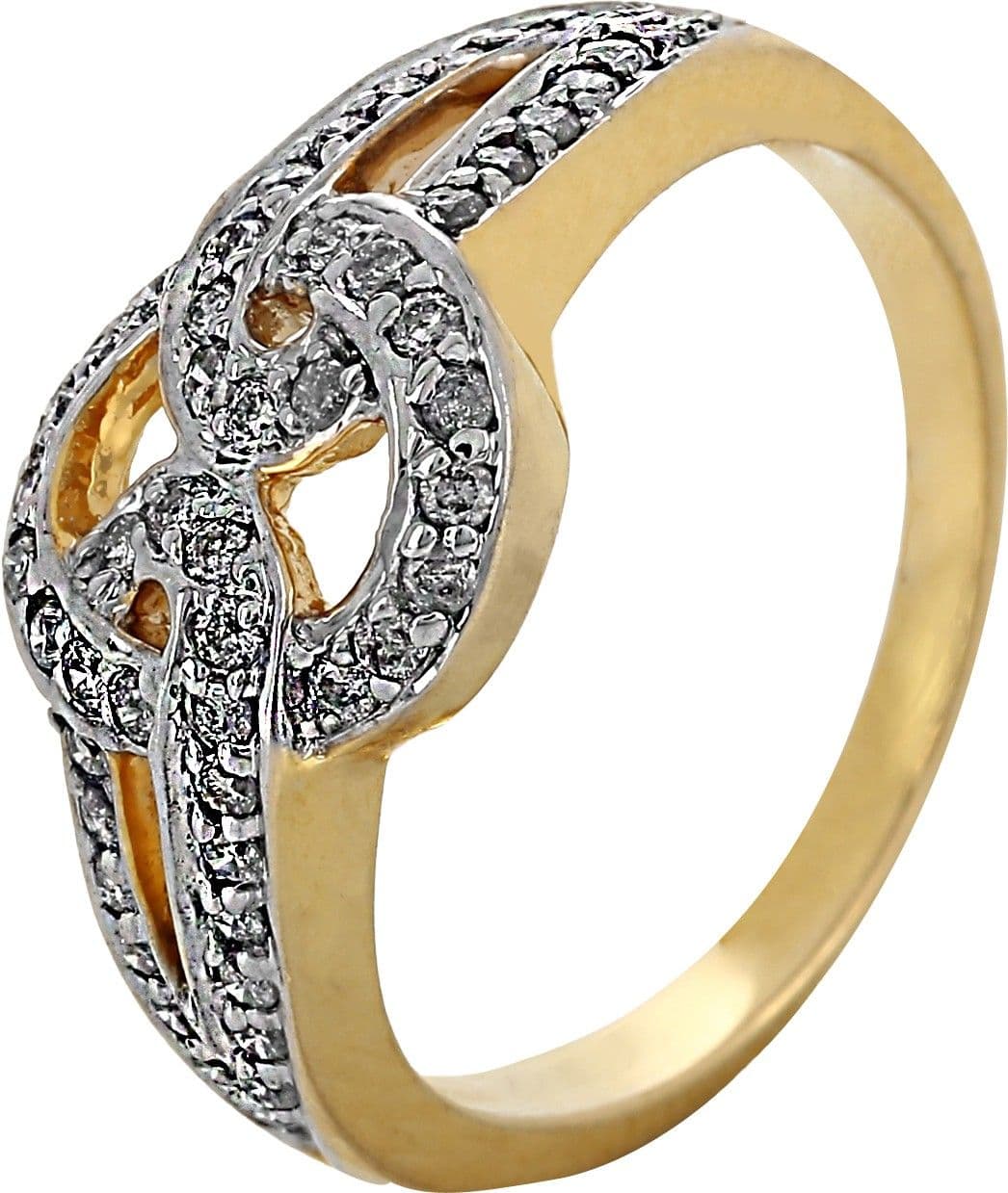 Ojasvi Plain Charm Yellow Gold Diamond Yellow Gold 14 K Ring view 3