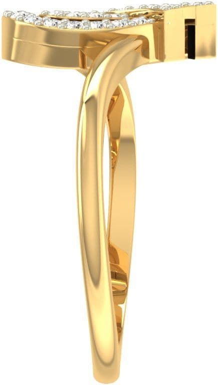 Jewels5 Hartlyn Yellow Gold Diamond 18 K Ring view 5