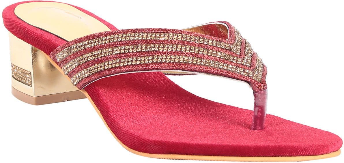 Adorn A10-25206 Red Women Heels