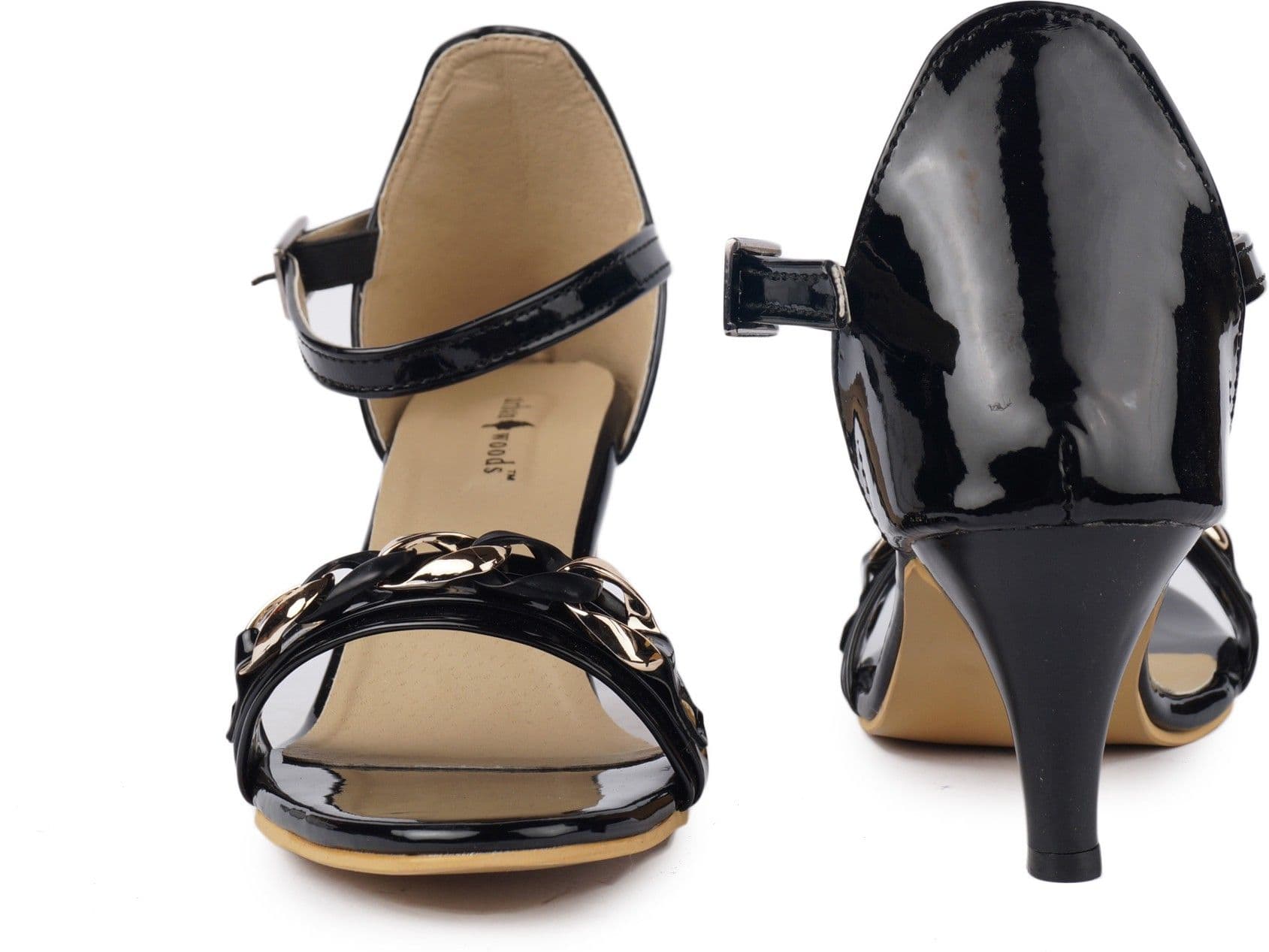 Urban Woods Black Women Heels view 4