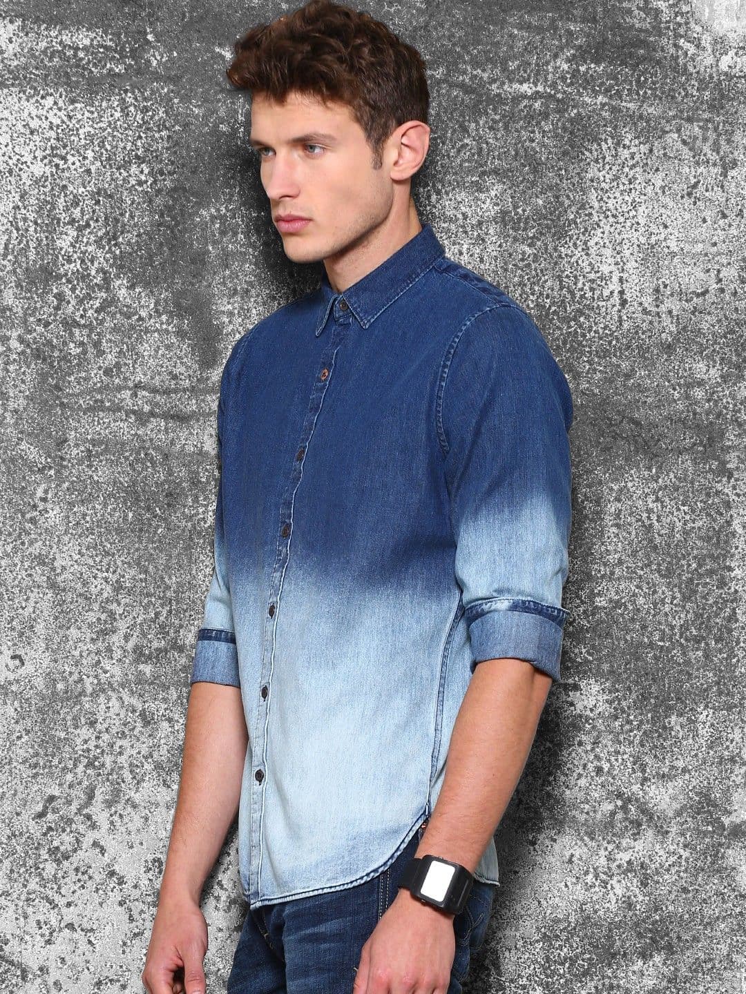 WROGN Men's Solid Casual Shirt view 3