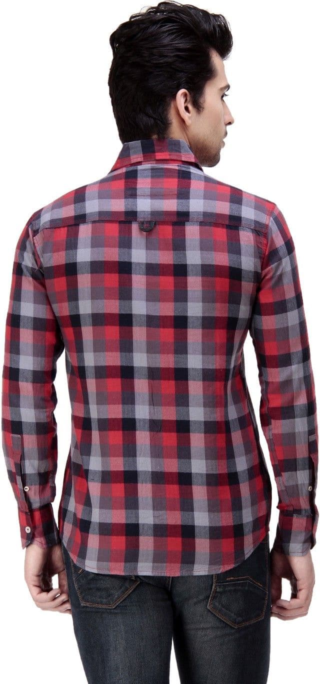 Ebry Men's Checkered Casual Shirt view 3