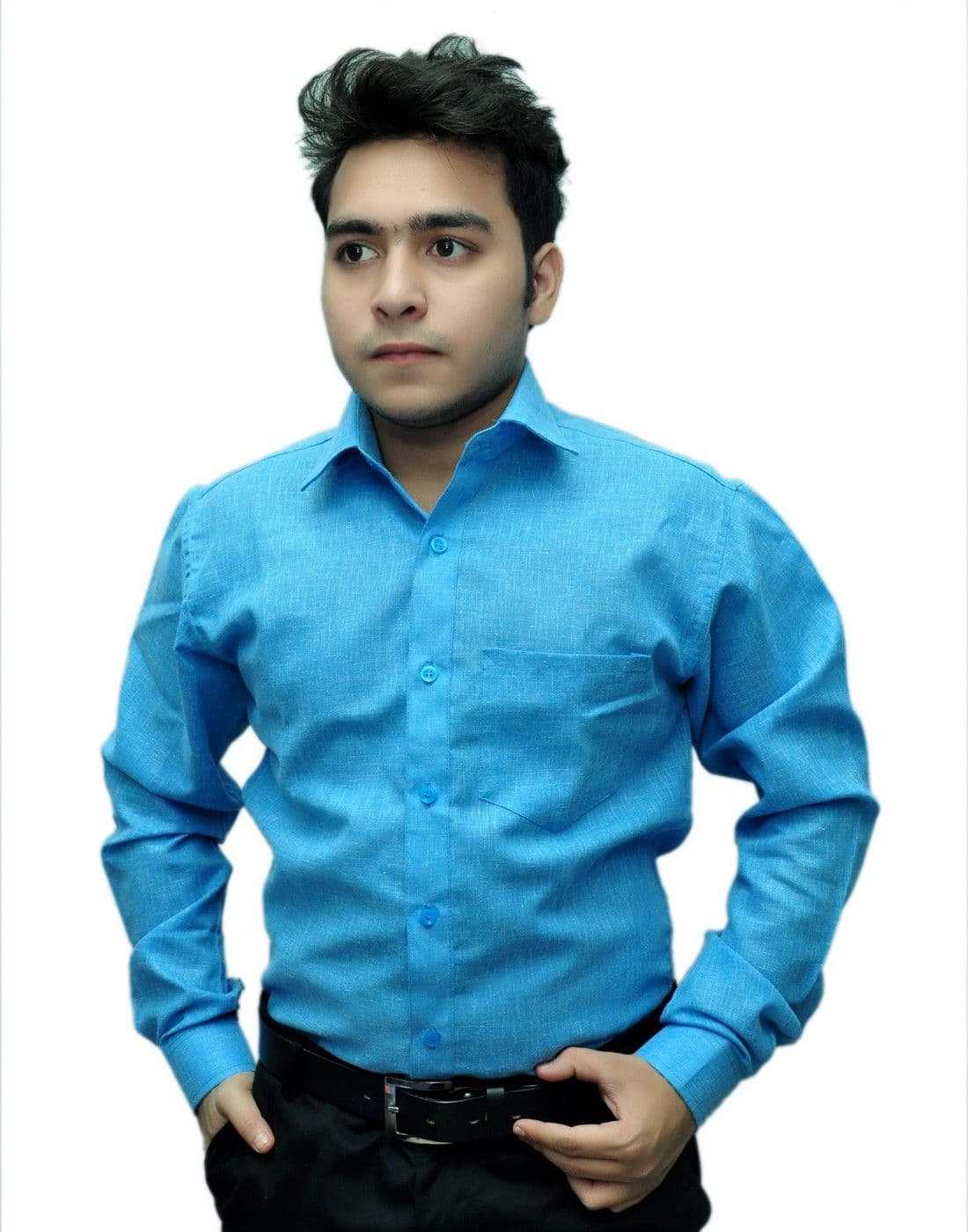 Fashion Tree Men's Solid Formal Shirt view 2