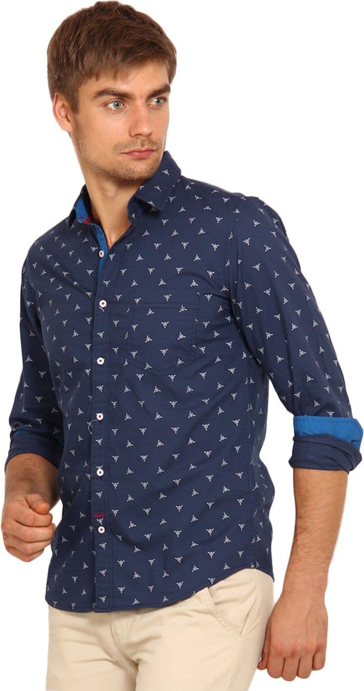 I-Voc Men's Printed Casual Shirt view 2