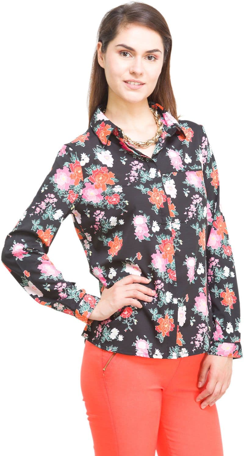 Oxolloxo Women's Printed Casual Shirt view 3