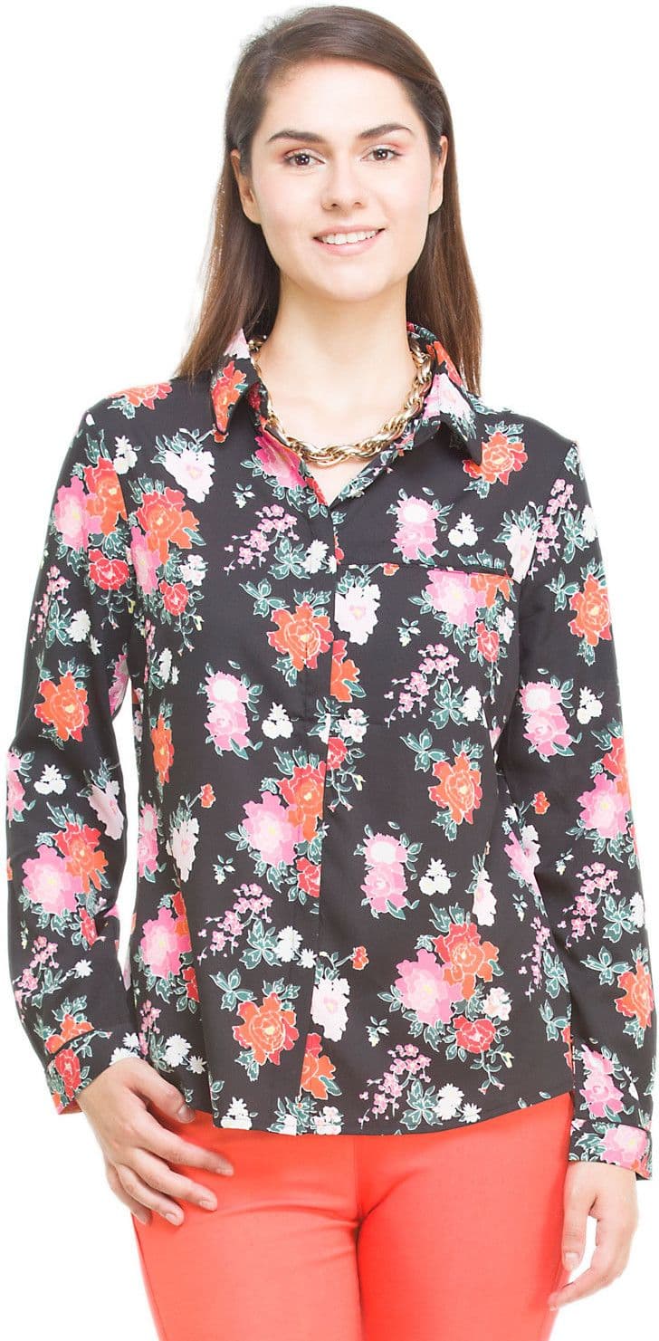 Oxolloxo Women's Printed Casual Shirt view 2