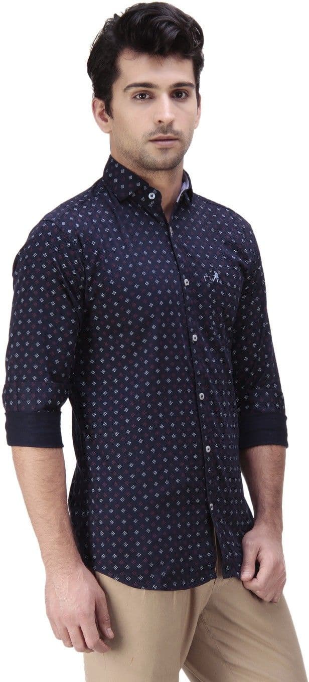 Ebry Men's Printed Casual Shirt view 3