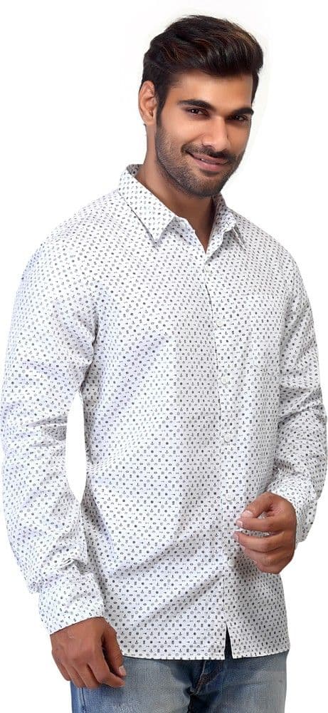 London Bee Men's Printed Casual Shirt view 4
