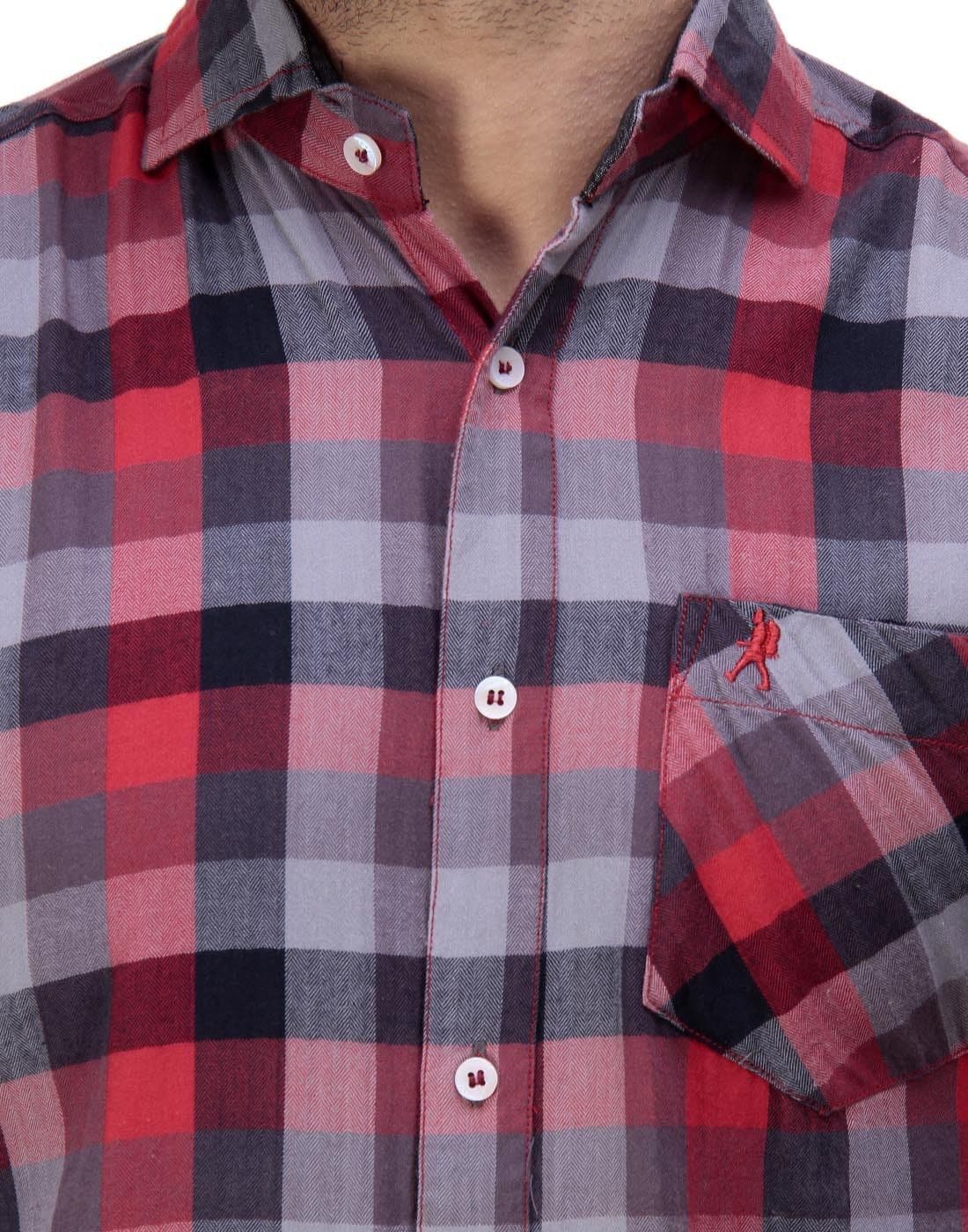 Ebry Men's Checkered Casual Shirt view 4