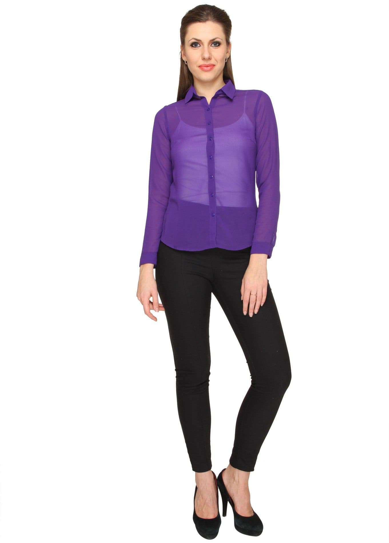 Miss Rich Women's Solid Casual Shirt view 5