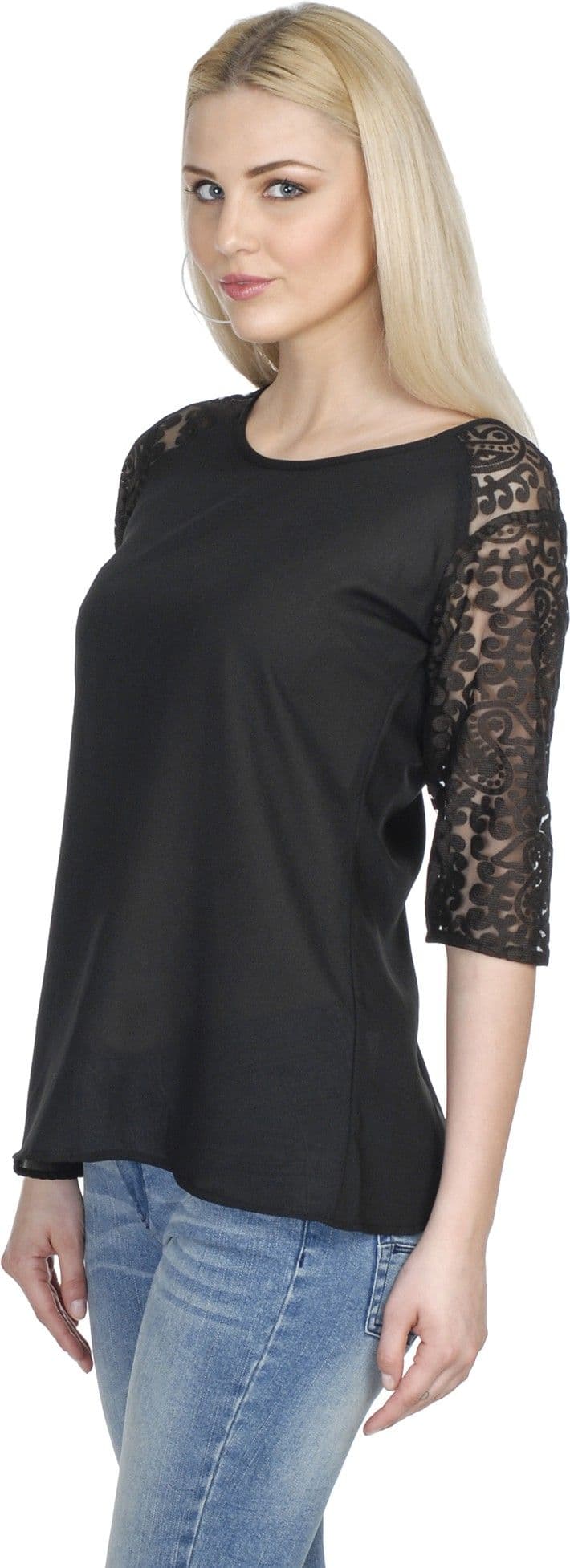 Aussehen Women's Solid Casual Shirt view 2