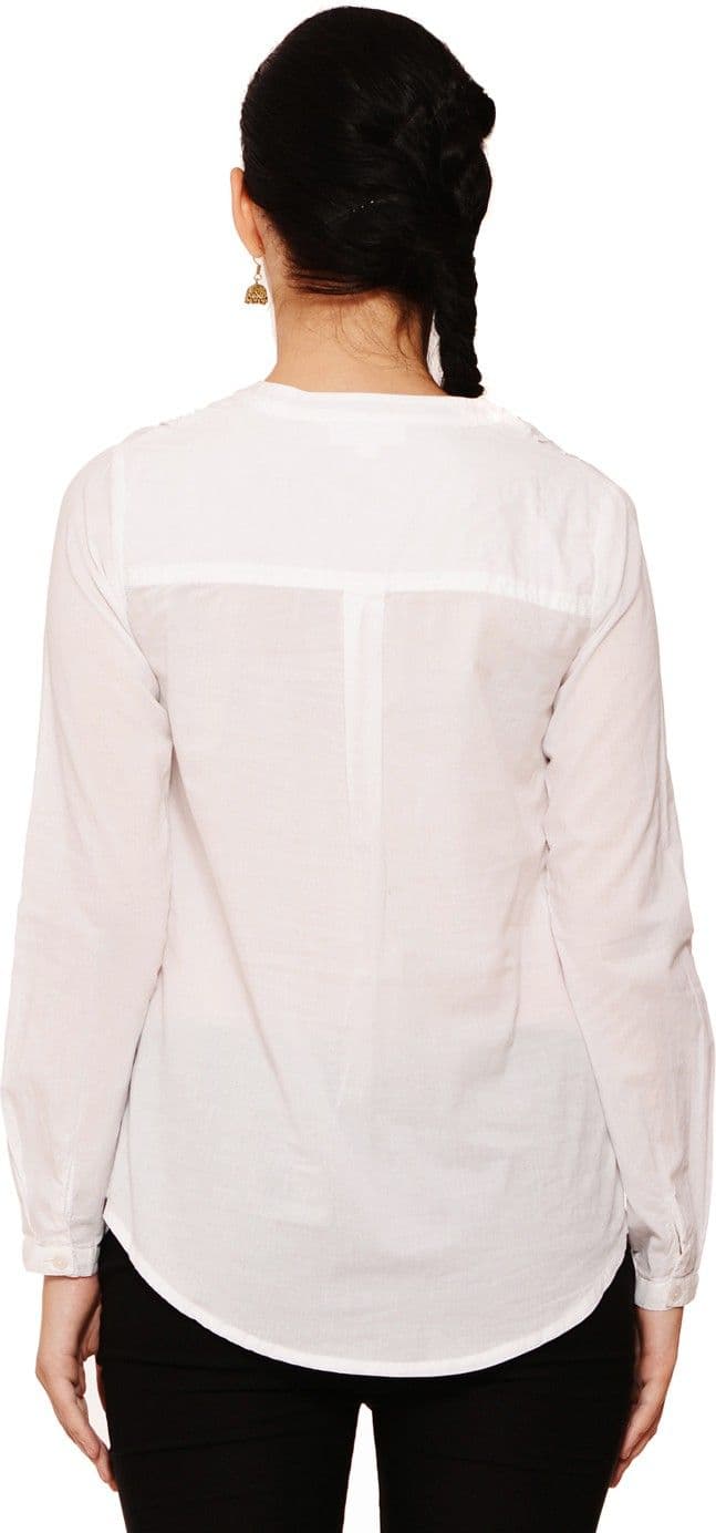 Feneto Women's Solid Casual Shirt view 4