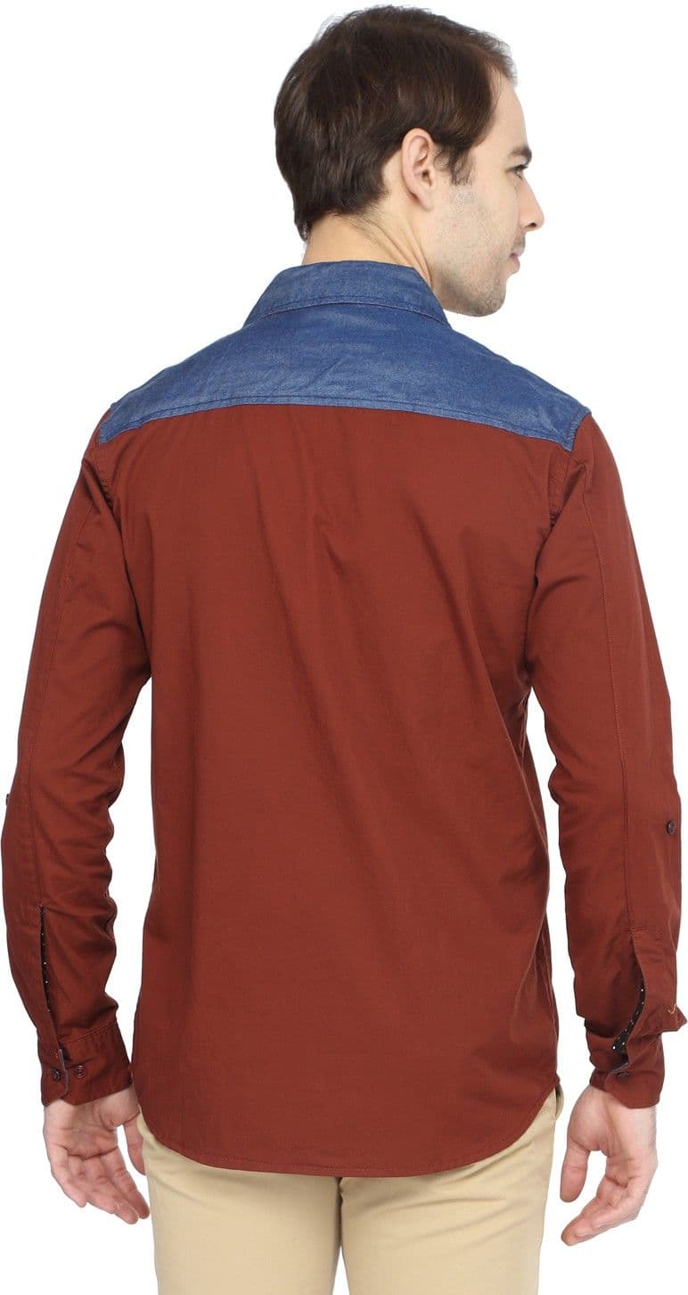 Parron Men's Solid Casual Shirt view 4