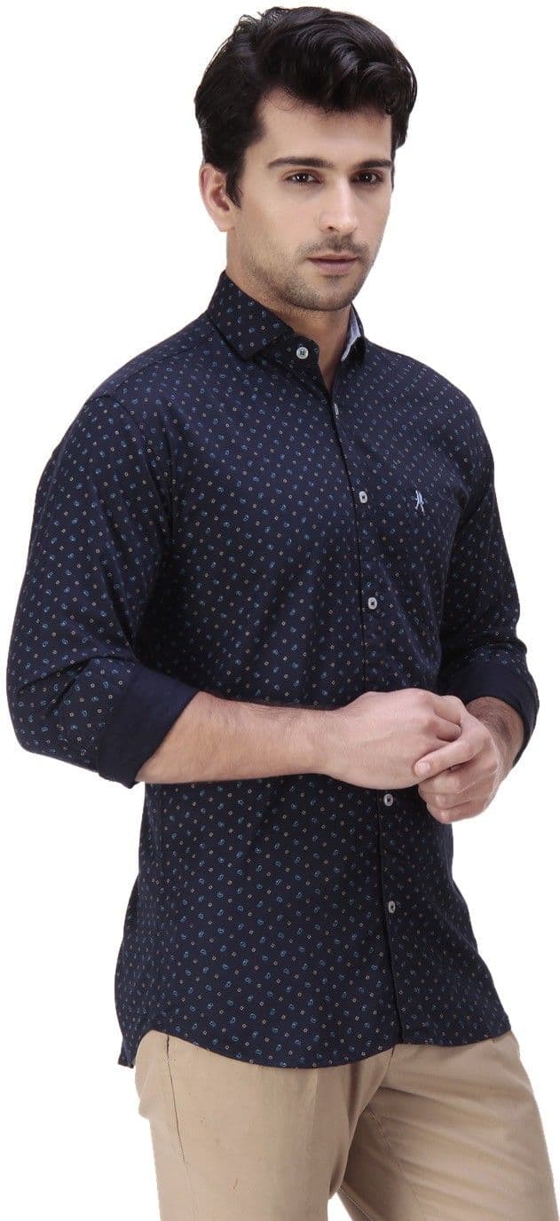 Ebry Men's Printed Casual Shirt view 3