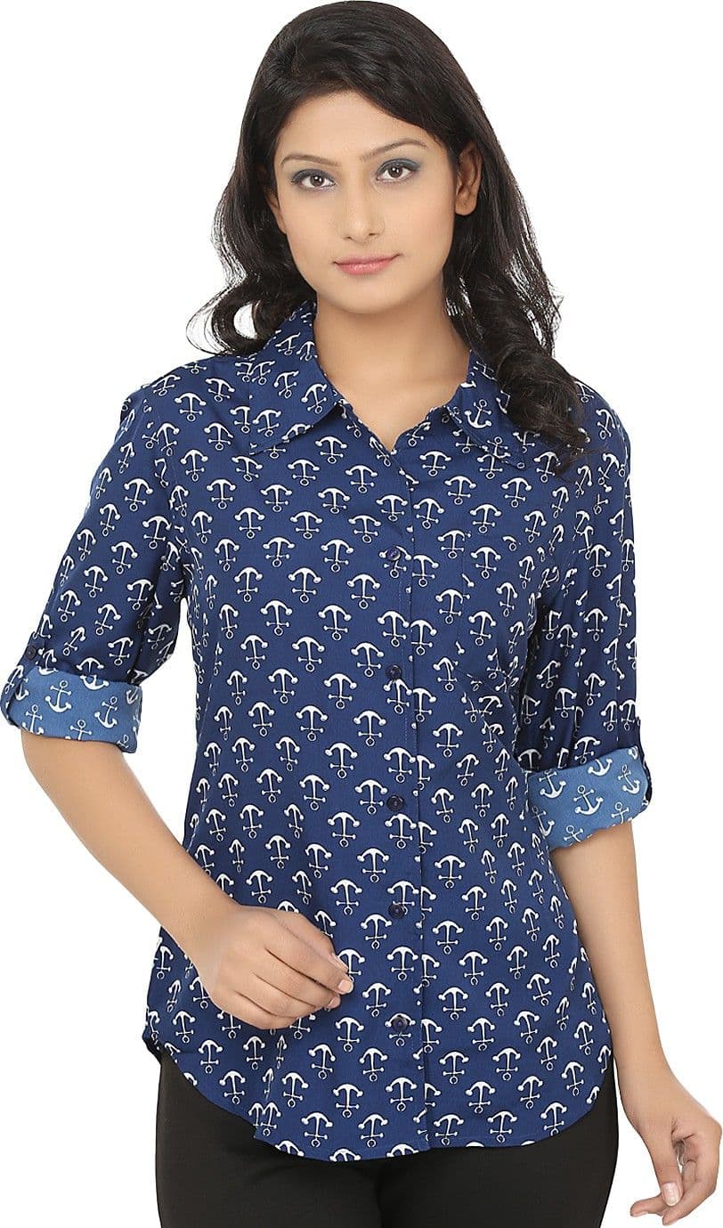 Naisha Women's Printed Casual Shirt view 3