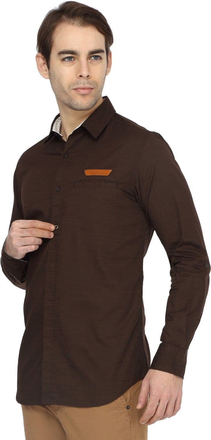 Parron Men's Solid Casual Shirt view 4