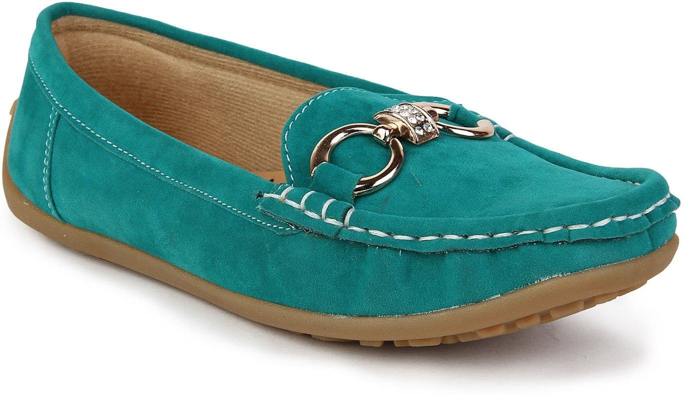 Niremo Green Loafers view 2