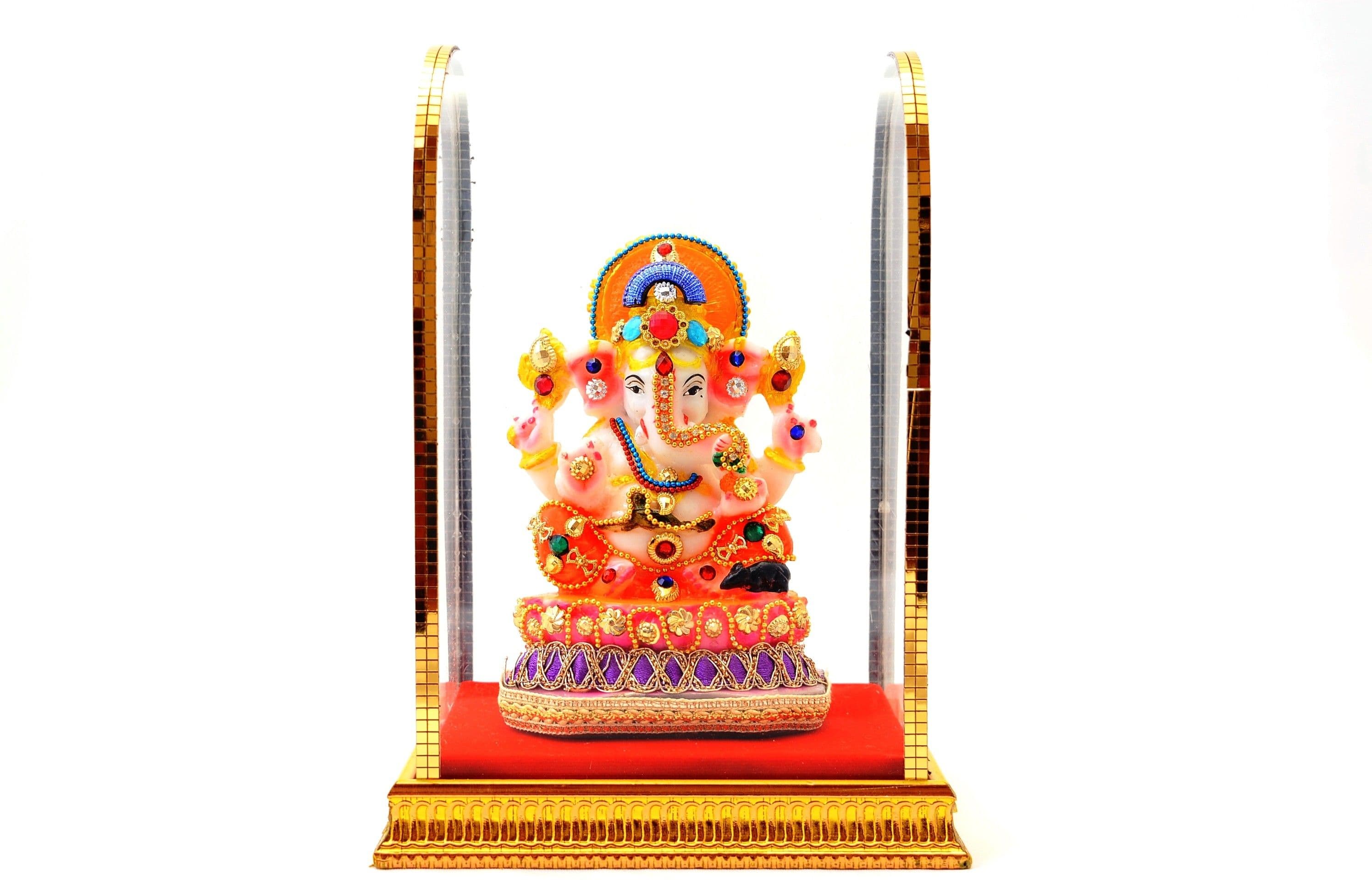 K&P Lord Ganesha Large 03 Showpiece  -  19 cm