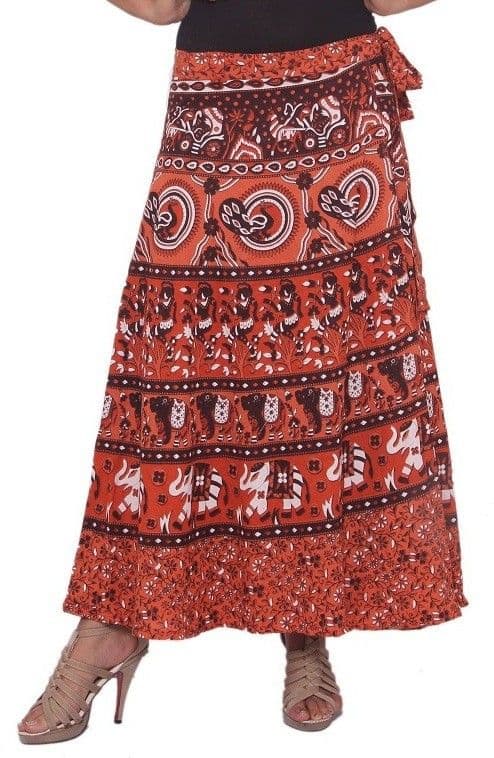 Amber Animal Print Women's Wrap Around Skirt view 2