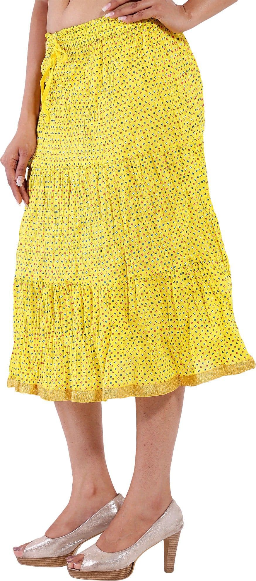 Decot Paradise Polka Print Women's Regular Skirt