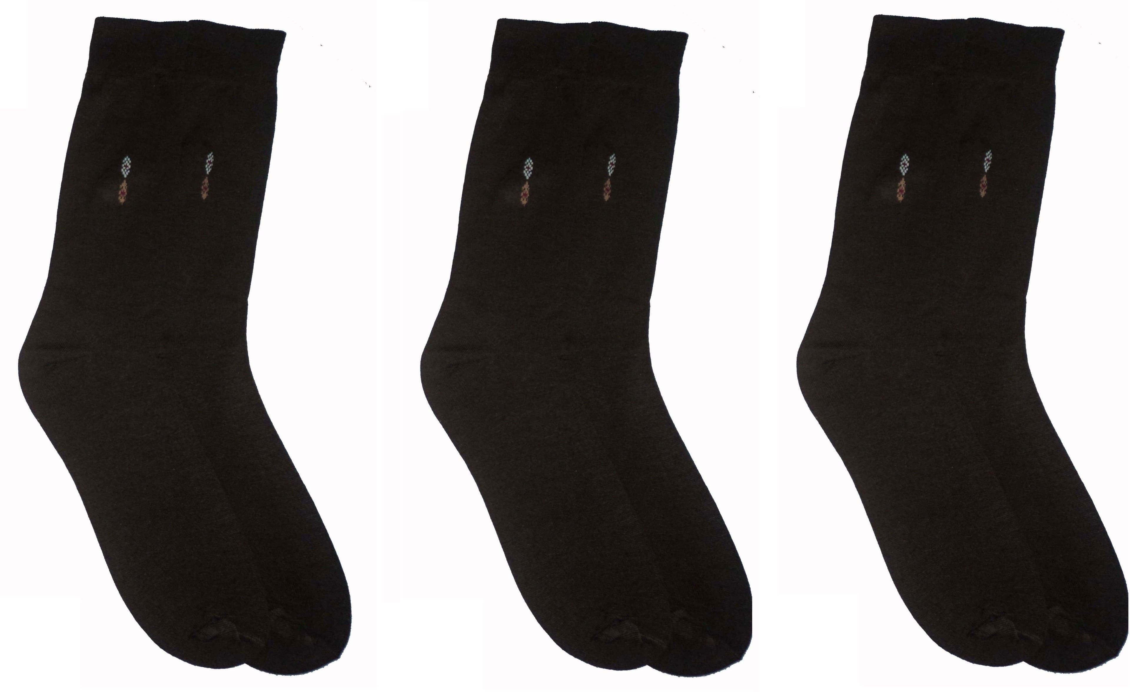 Mode Men's Floral Print Crew Length Socks