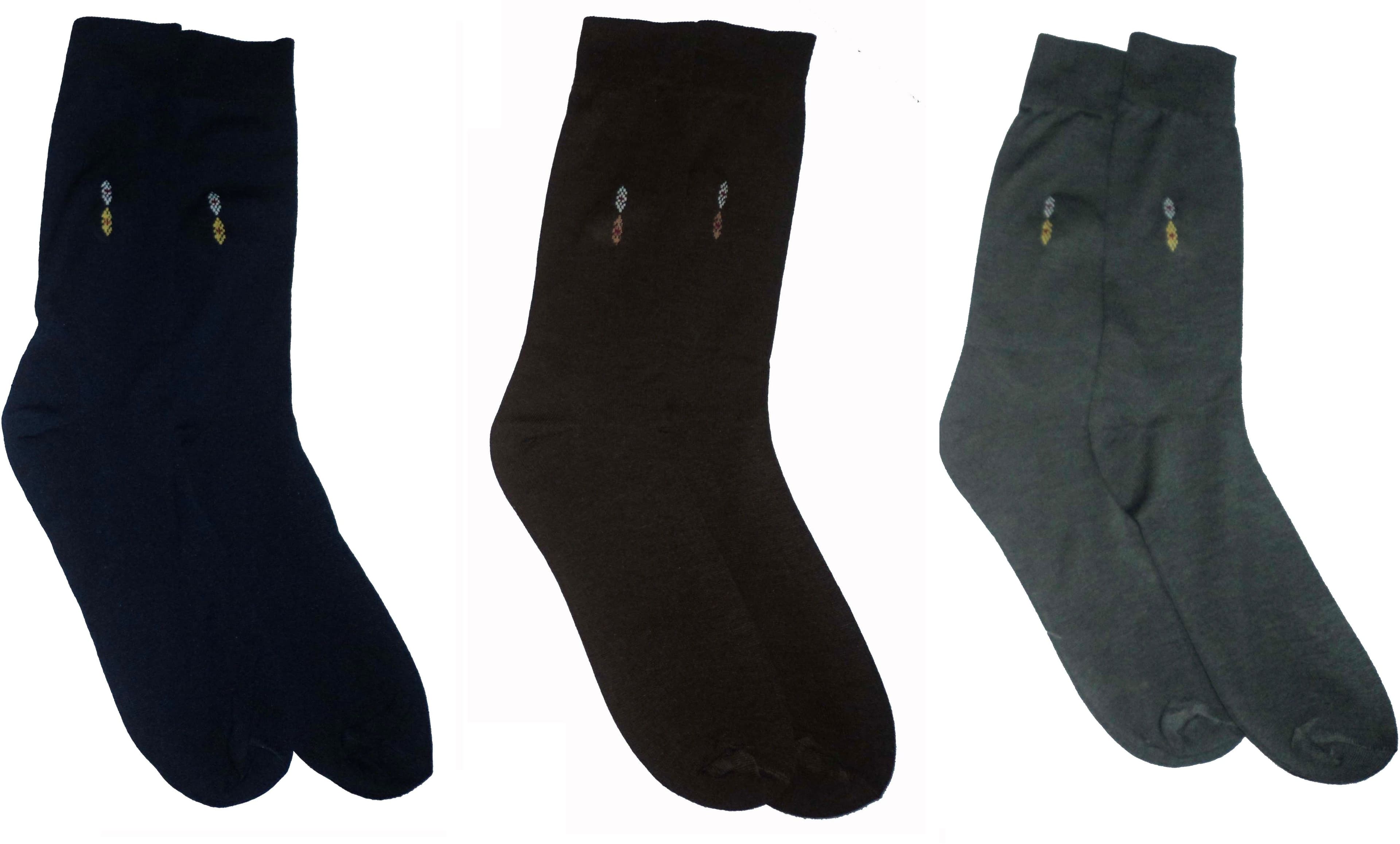 Mode Men's Floral Print Crew Length Socks