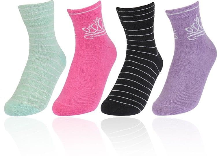 Bonjour Ladies Socks Women's Self Design, Striped Ankle Length Socks view 2