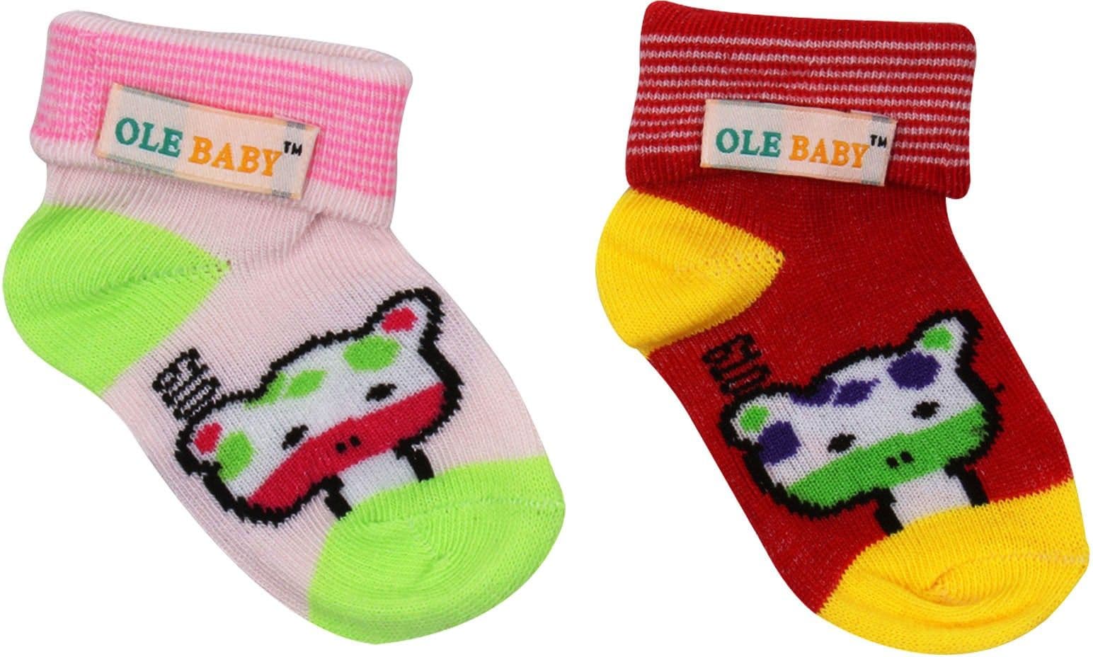 Ole Baby Baby Boy's, Baby Girl's Woven Ankle Length Socks view 3