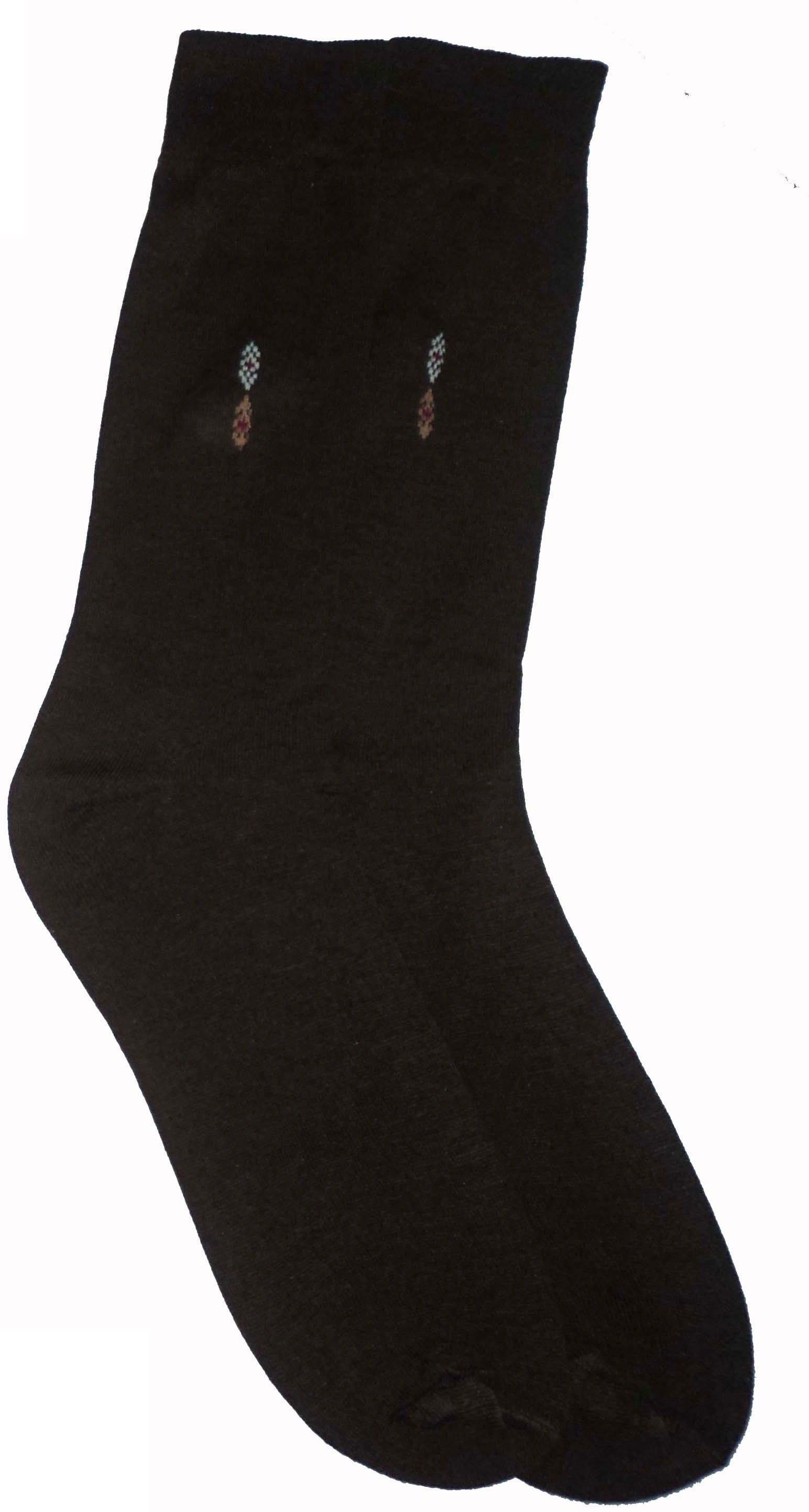 Mode Men's Floral Print Crew Length Socks