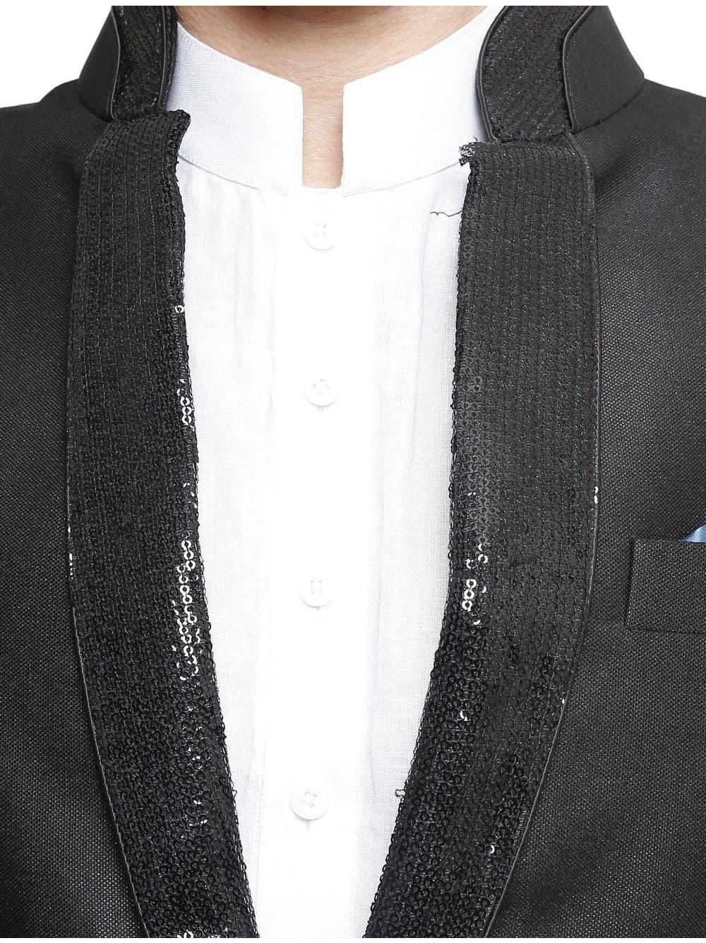 Tatkim Single Breasted Solid Men's Suit view 5