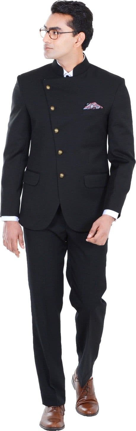 Hangrr Premium Single Breasted Solid Men's Suit view 2