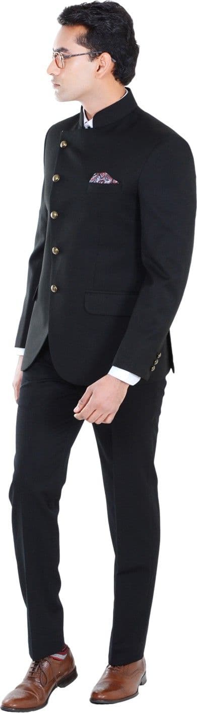 Hangrr Premium Single Breasted Solid Men's Suit view 4