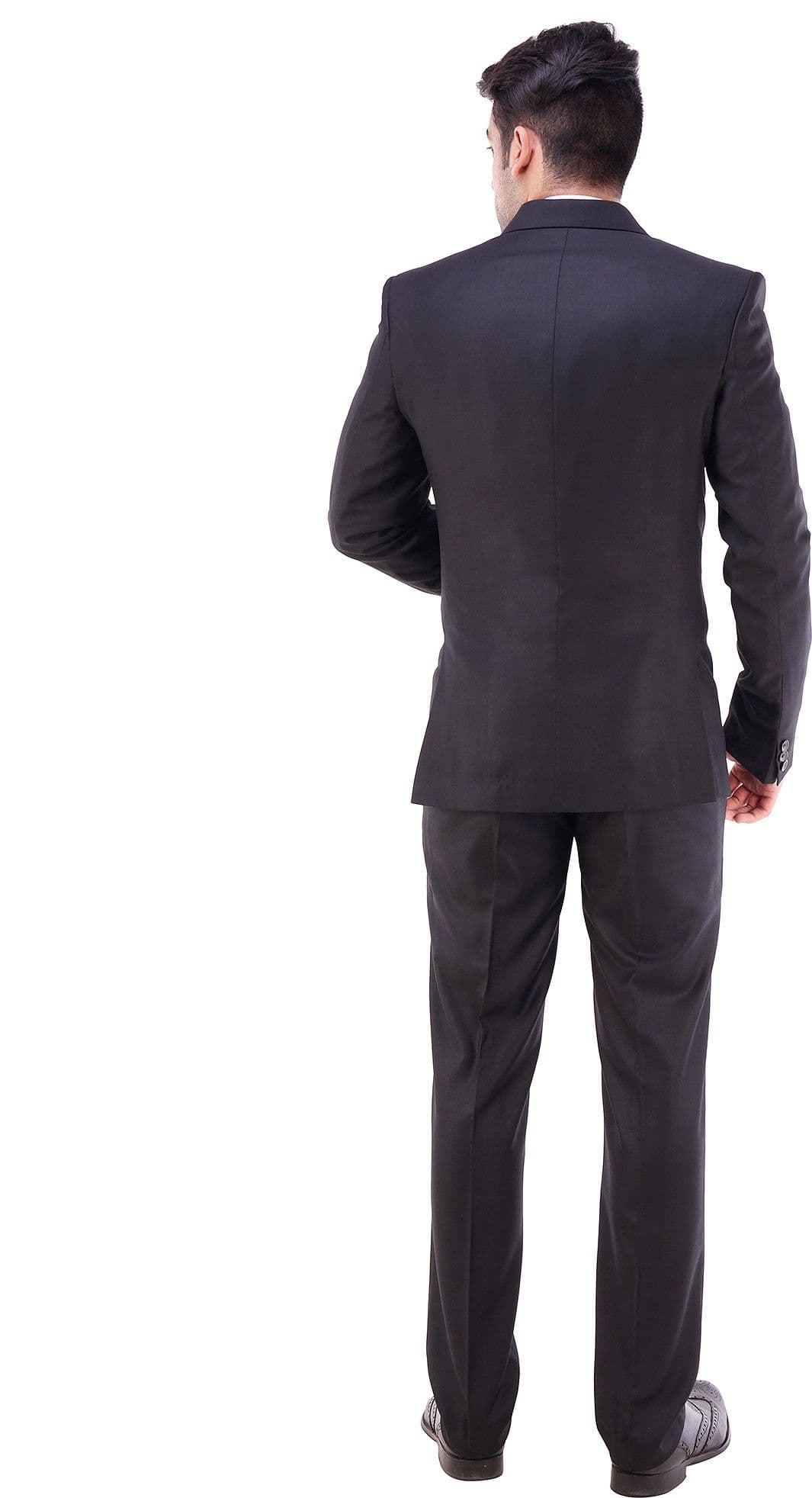 Maveric Pleasing Single Breasted Solid Men's Suit view 4