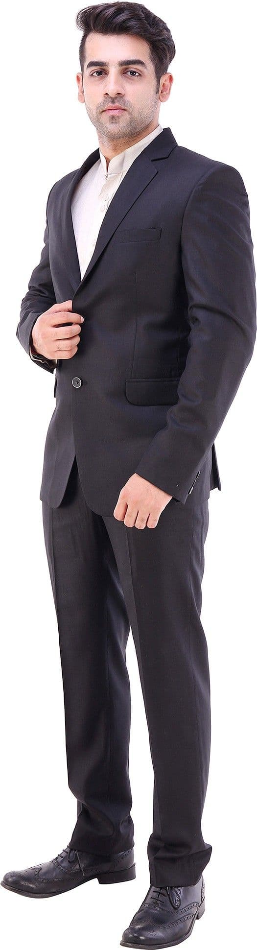 Maveric Pleasing Single Breasted Solid Men's Suit view 2