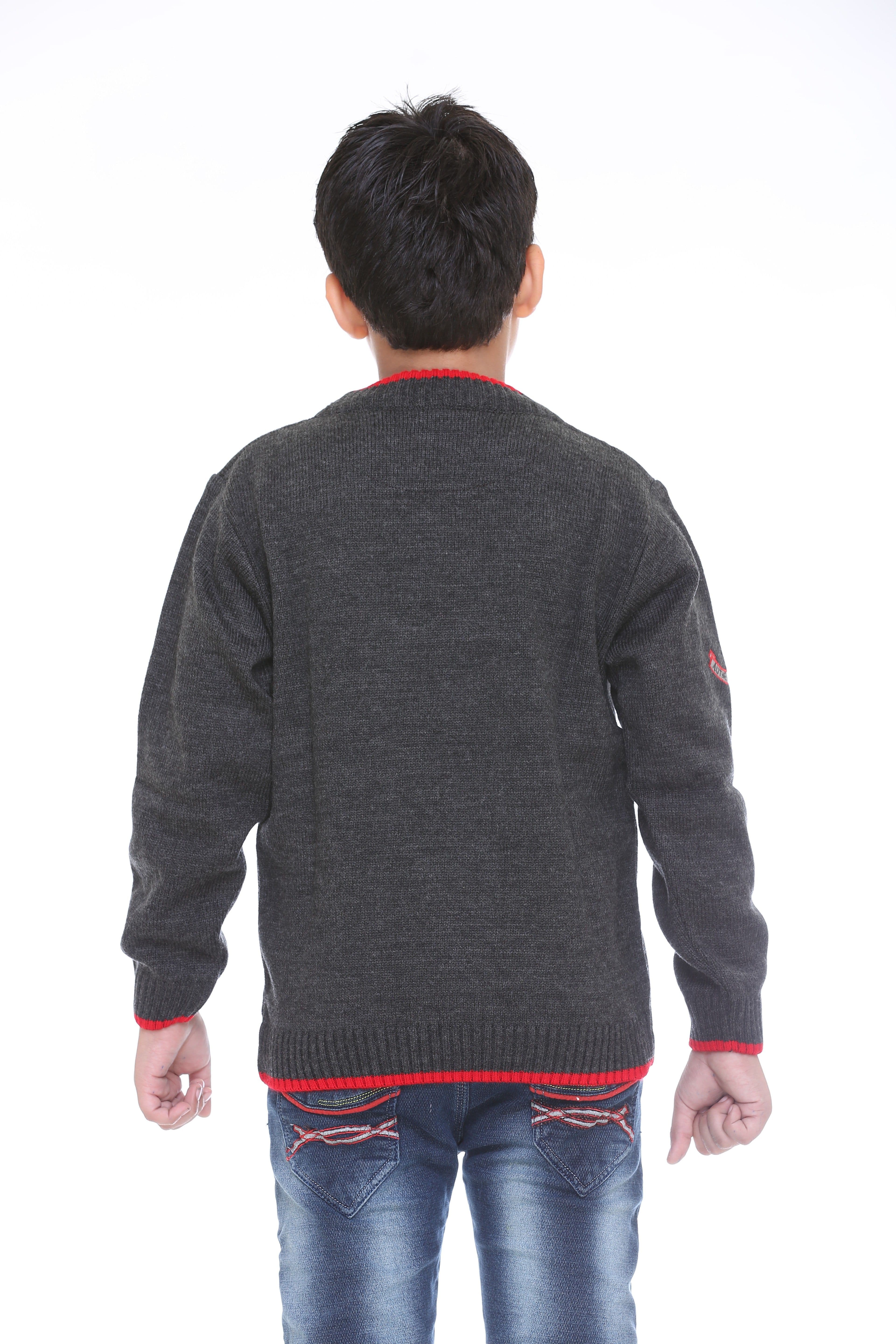 Superkids Solid Round Neck Casual Boy's Sweater view 5