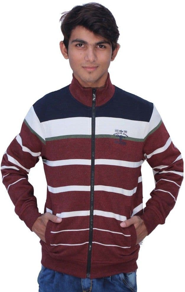 Romano Full Sleeve Striped Men's Sweatshirt view 5