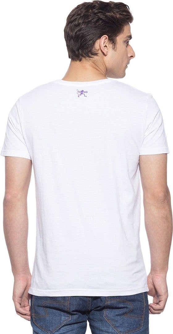 Chimp Graphic Print Men's Round Neck T-Shirt view 5