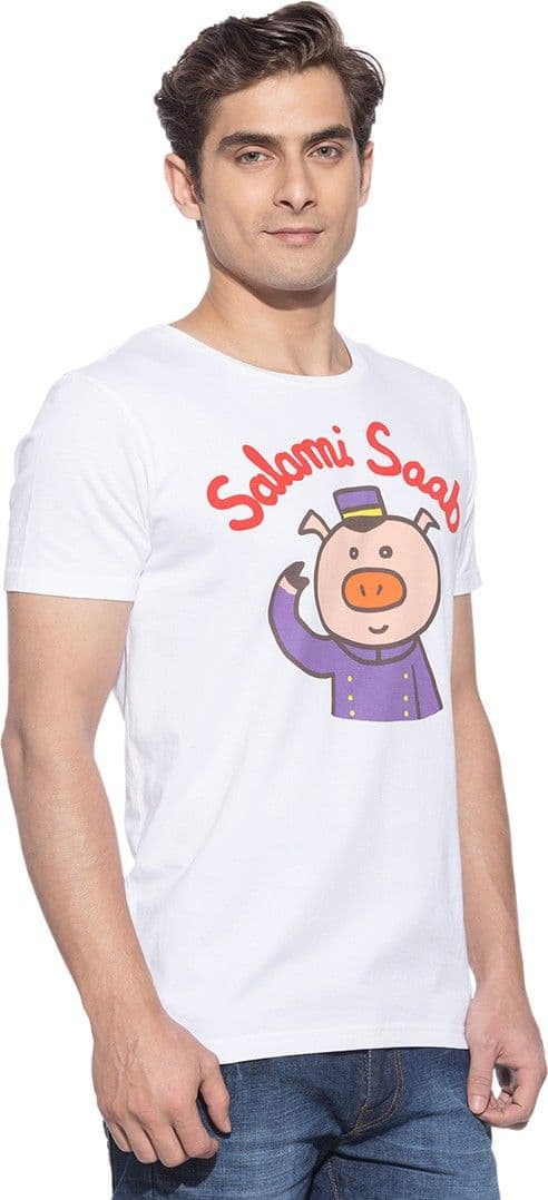 Chimp Graphic Print Men's Round Neck T-Shirt view 3