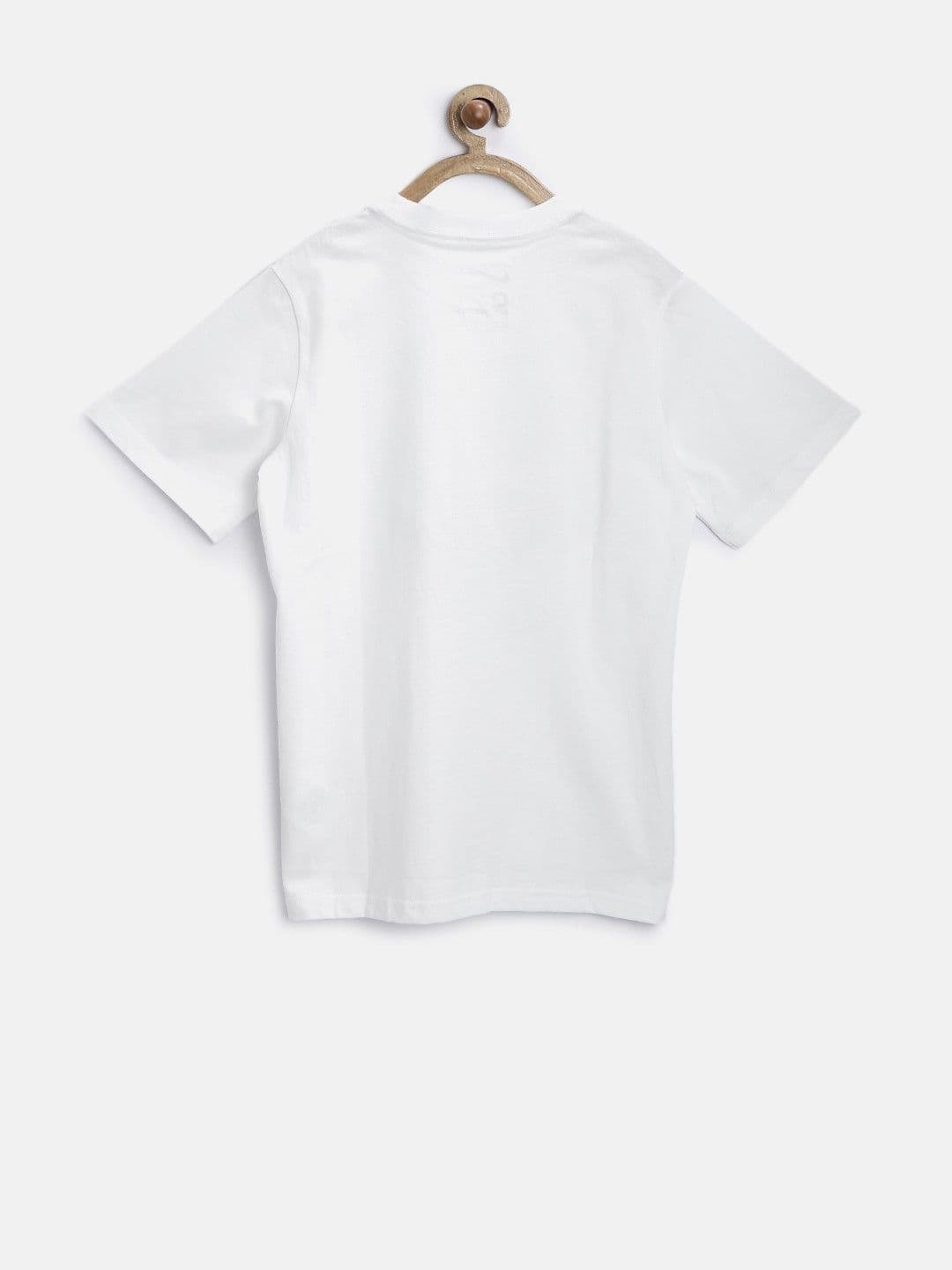 Nike Graphic Print Boy's Round Neck White T-Shirt view 2