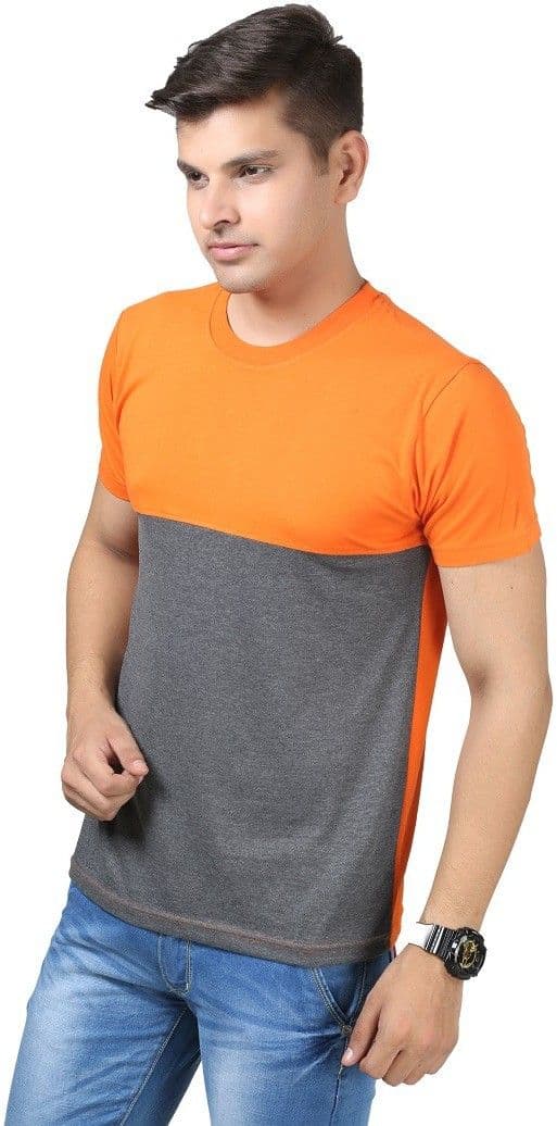 Posh 7 Solid Men's Round Neck T-Shirt view 3