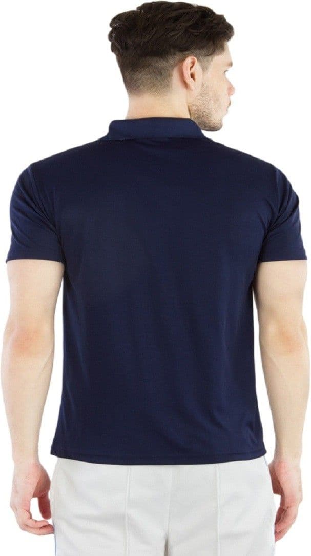 BURDY Graphic Print Men's Polo Neck Dark Blue T-Shirt view 4
