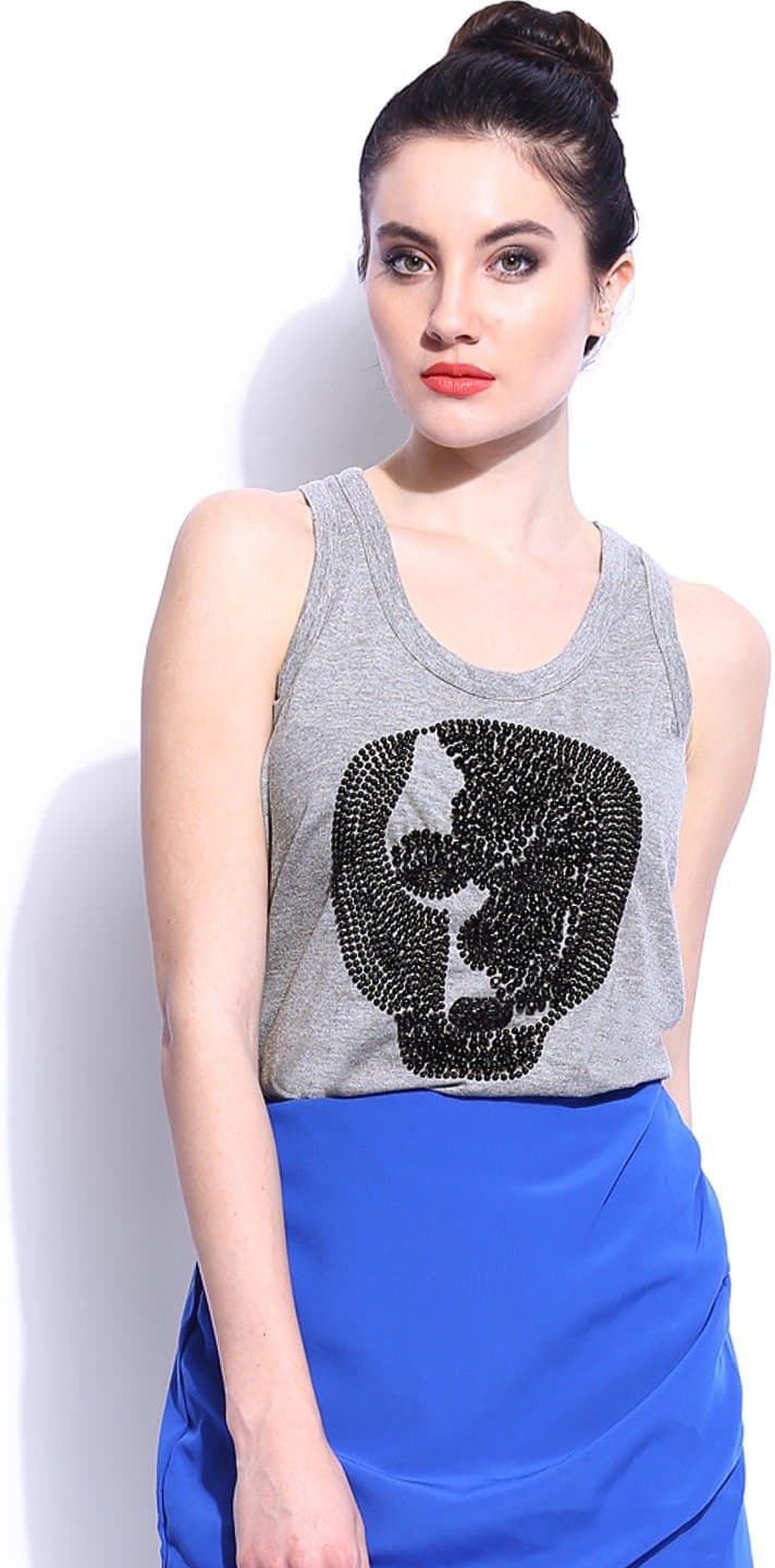 Noble Faith Casual Sleeveless Embellished Women's Top