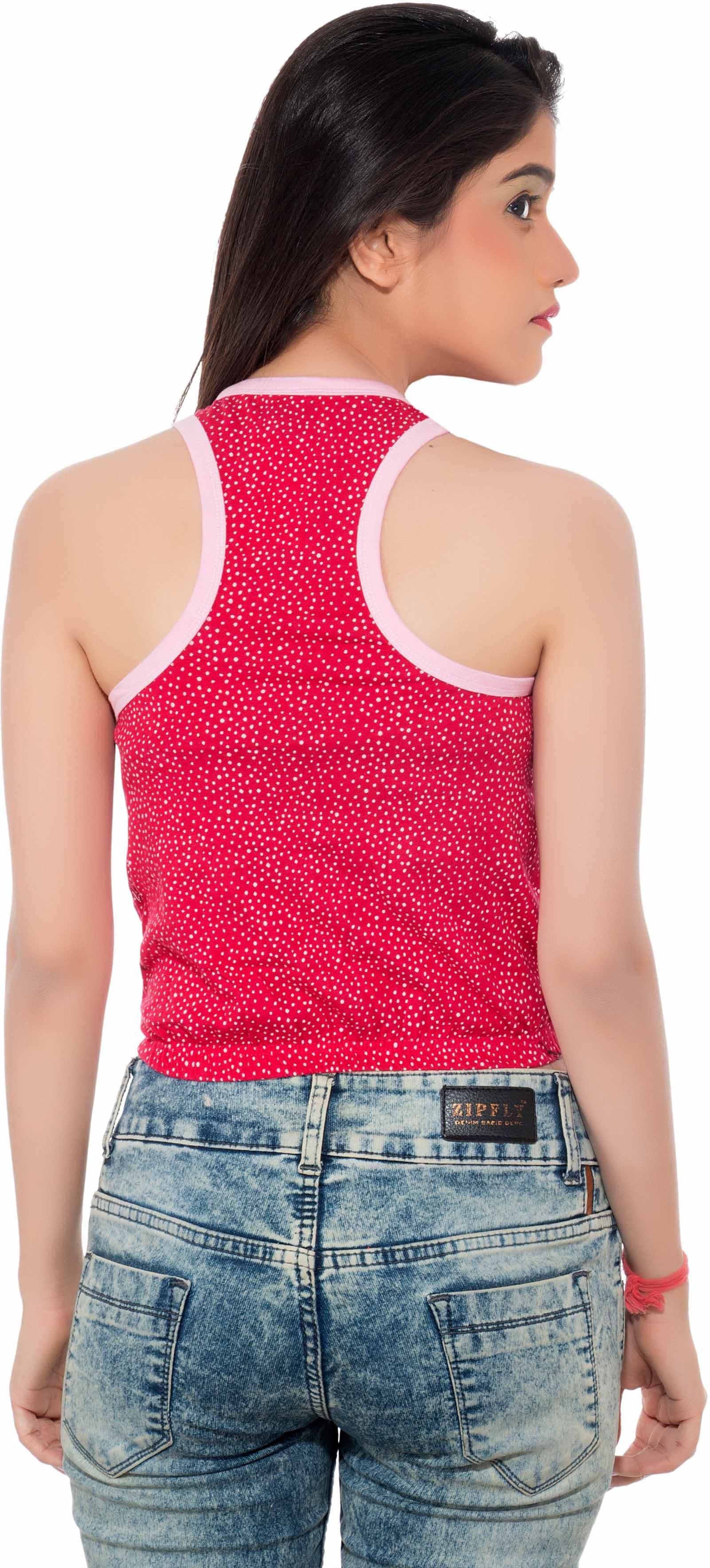 Feminine Casual Sleeveless Printed Women's Multicolor Top view 3