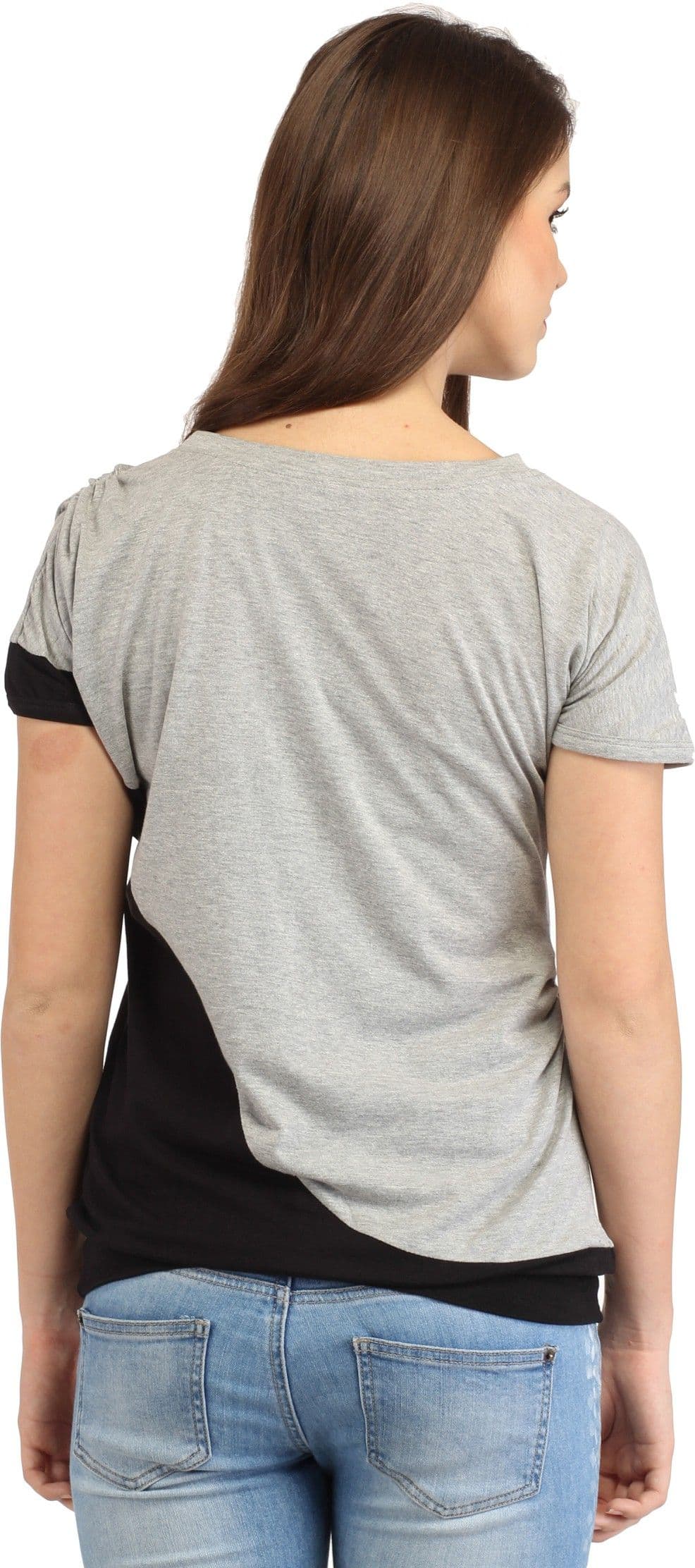 Cation Casual Short Sleeve Solid Women's Top view 3